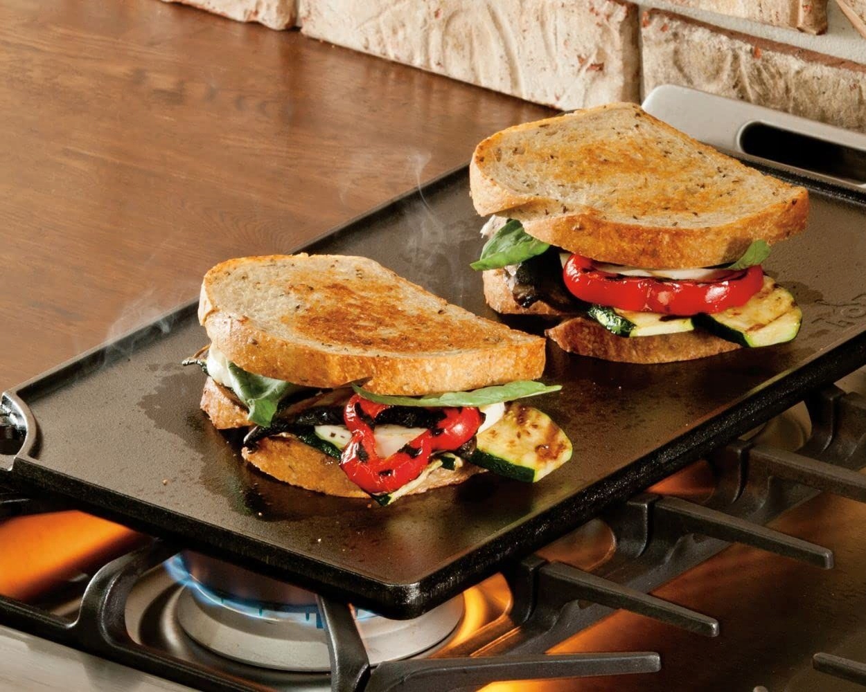 Płyta grillowa żeliwna GFTIME 42x 24 cm dwustronna - obrazek 6