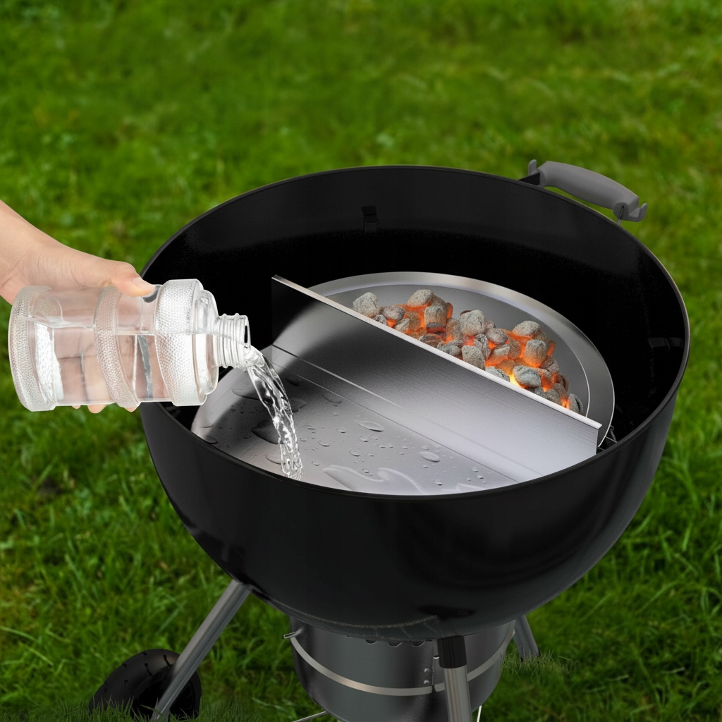 Półokrągła taca ociekowa, płyta grillowa Onlyfire 57cm - Stal nierdzewna - obrazek 4