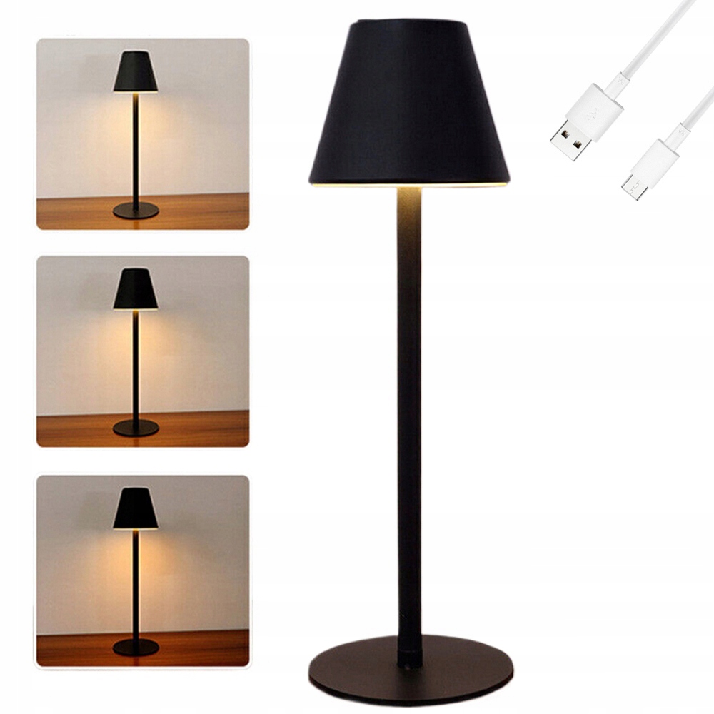 LAMPKI LAMPKA NOCNA LED USB NA DOTYK ZEWNĘTRZNA 3 BARWY ŚWIATŁA, 2 SZT. - obrazek 11