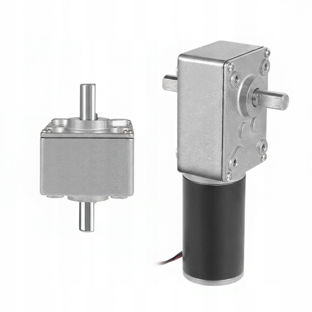 SILNIK MOTOREDUKTOR Z PRZEKŁADNIĄ ŚLIMAKOWĄ 12V 60RPM 8mm - obrazek 5