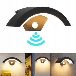 KINKIET ZEWNĘTRZNY LED NAD DRZWI WEJŚCIOWE Z Czujnikiem Ruchu 24W IP65