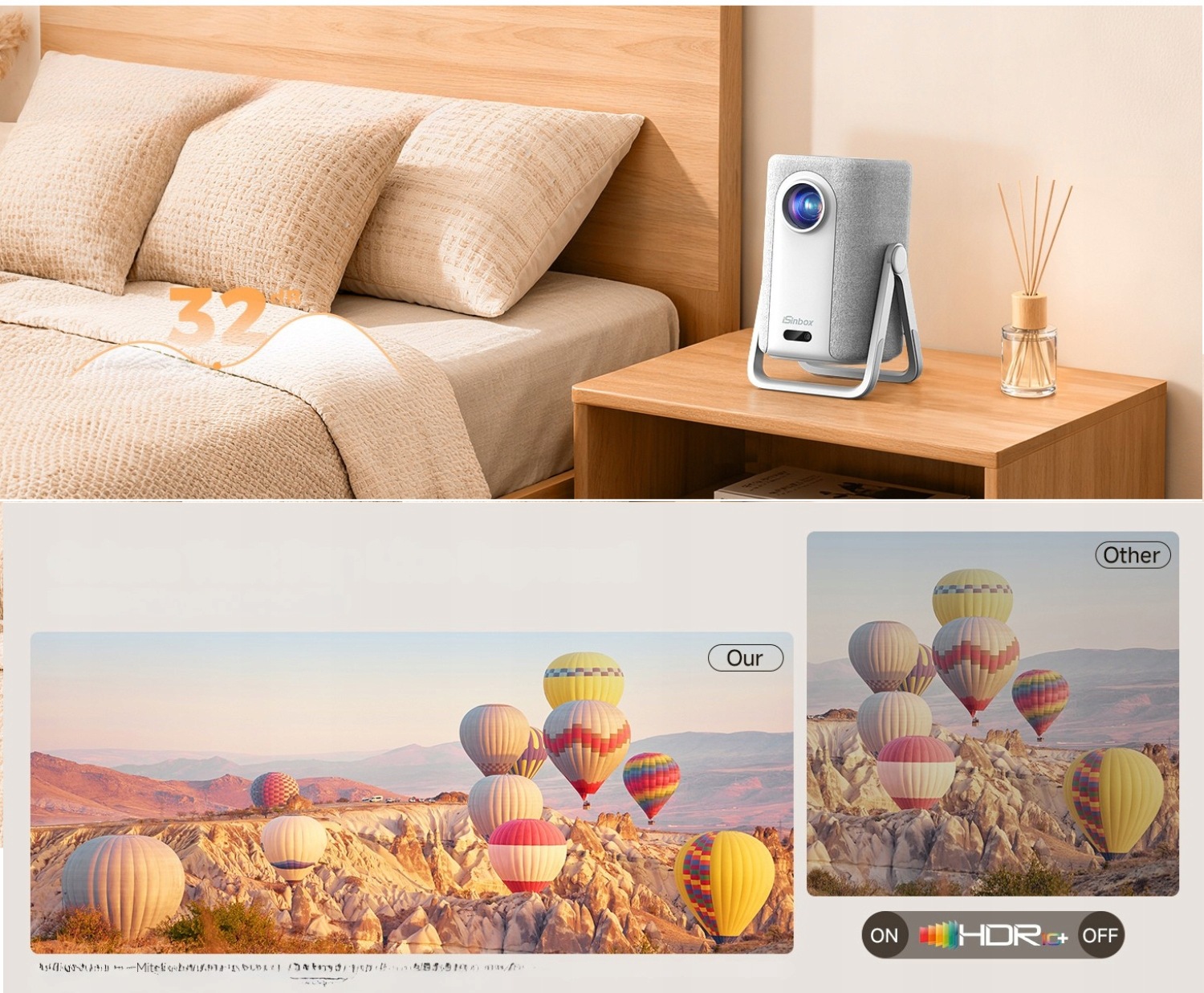 Projektor 4K WiFi Bluetooth autofokus- Netflix YouTube PrimeVideo & Dolby - obrazek 12