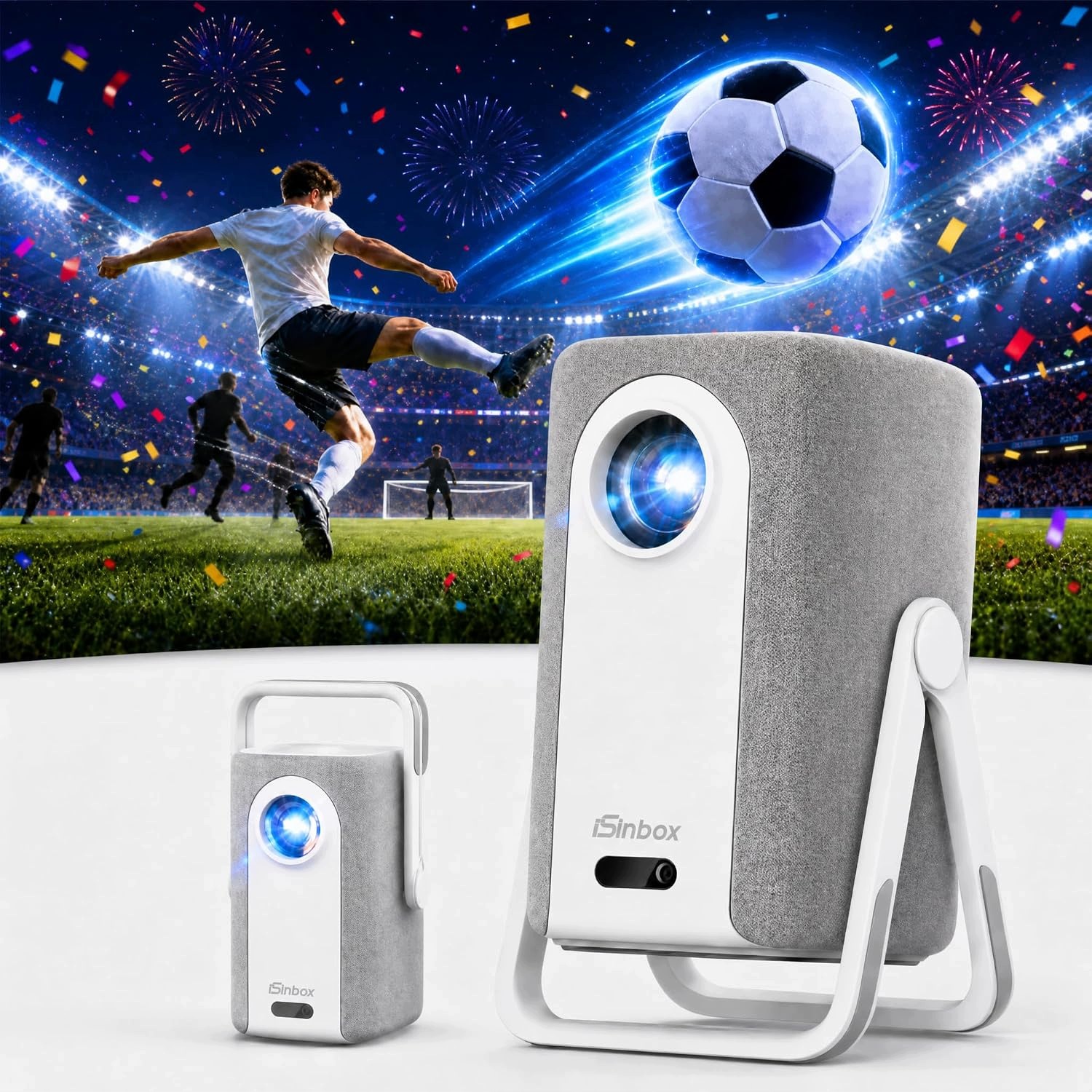 Projektor 4K WiFi Bluetooth autofokus- Netflix YouTube PrimeVideo & Dolby