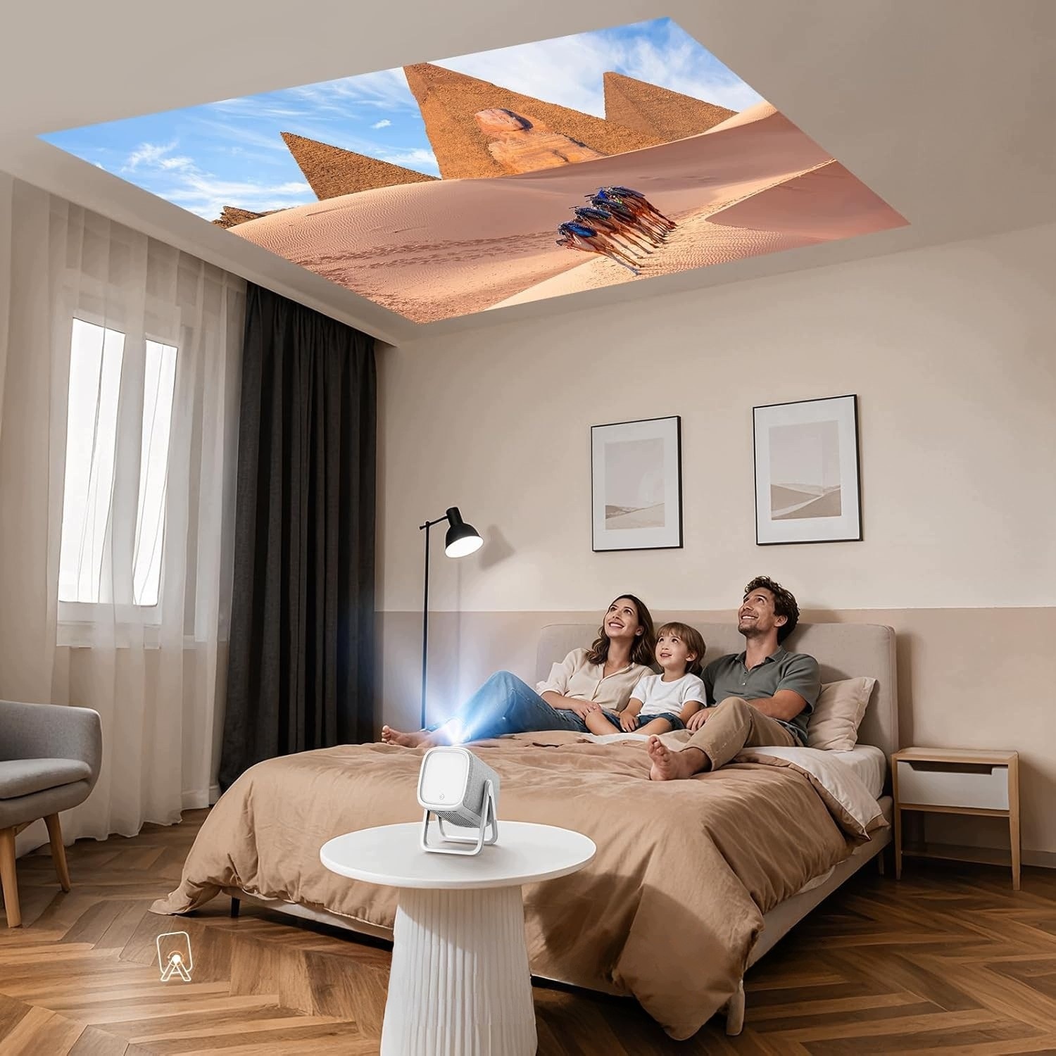 Projektor 4K WiFi Bluetooth autofokus- Netflix YouTube PrimeVideo & Dolby - obrazek 5