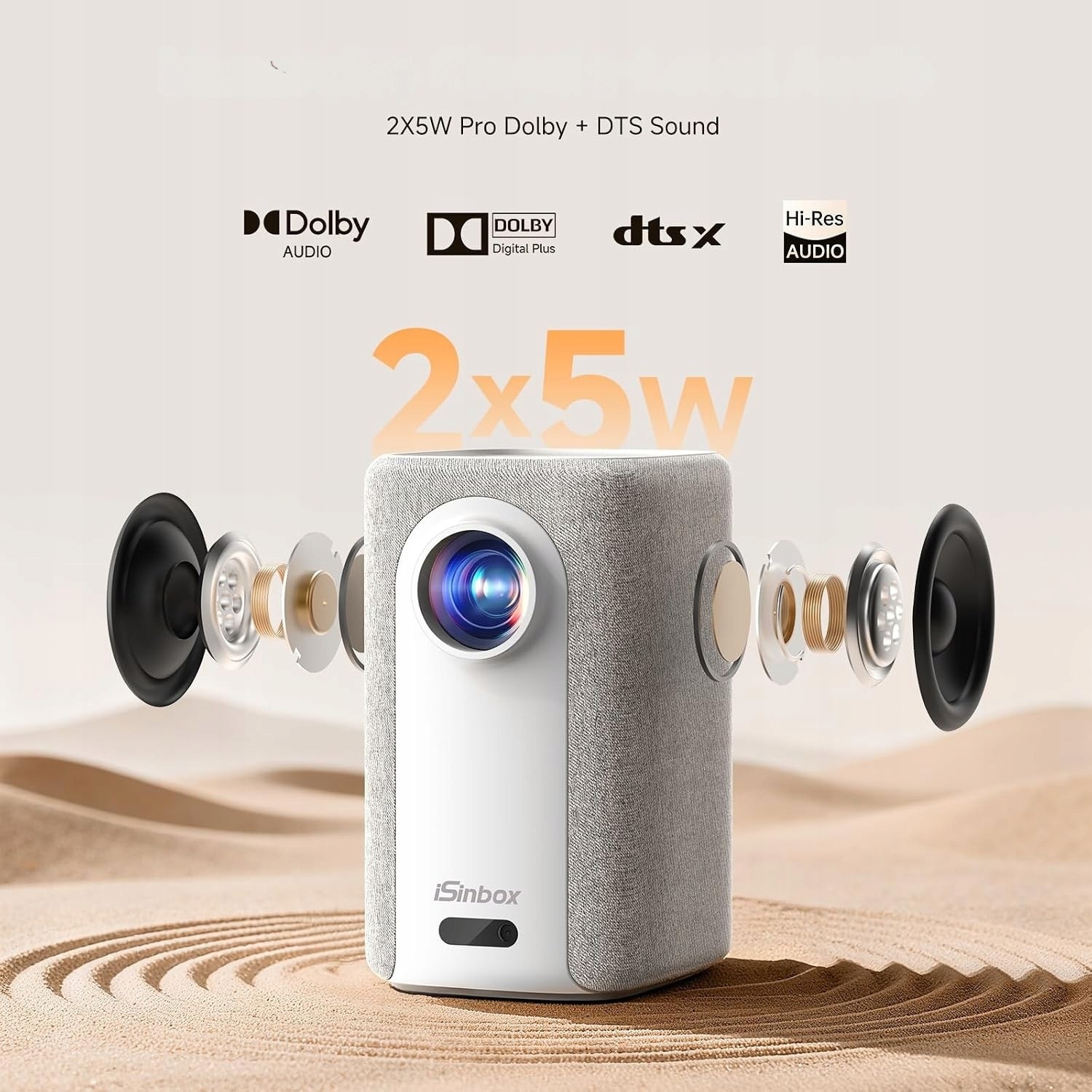 Projektor 4K WiFi Bluetooth autofokus- Netflix YouTube PrimeVideo & Dolby - obrazek 8
