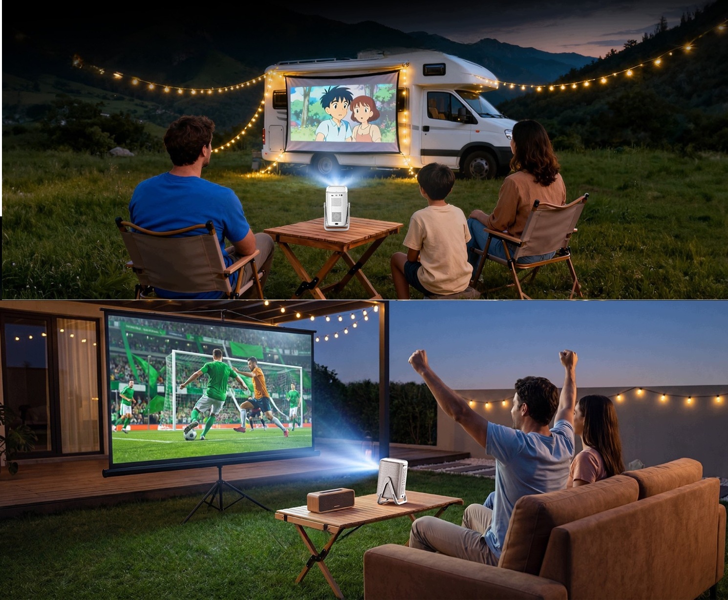 Projektor 4K WiFi Bluetooth autofokus- Netflix YouTube PrimeVideo & Dolby - obrazek 11
